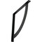 Ekena Millwork Bulwark Steel Bracket, Powder Coated Black 2"W x 24"D x 24"H BKTM02X24X24BUPBL - alternate 1